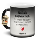 Magic Mug Zaubertasse mit Name - Du bist meine beste...