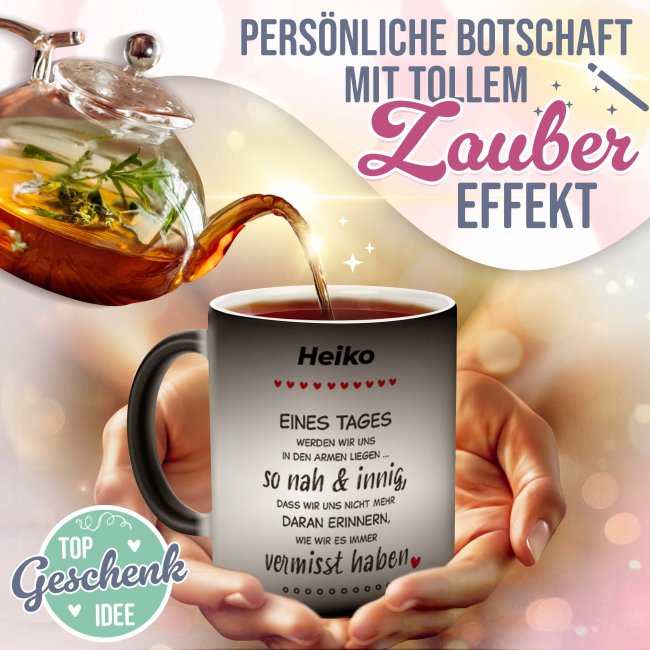 Magic Mug Zaubertasse mit Name - Eines Tages - 300 ml