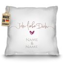 Personalisiertes Kissen - Ich liebe dich - mit Name