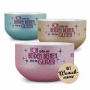 Glitzer M&uuml;slisch&uuml;ssel - Ich stehe mit beiden...