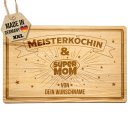 Gro&szlig;es Schneidebrett mit Gravur -...