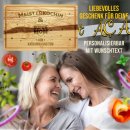 Gro&szlig;es Schneidebrett mit Gravur -...