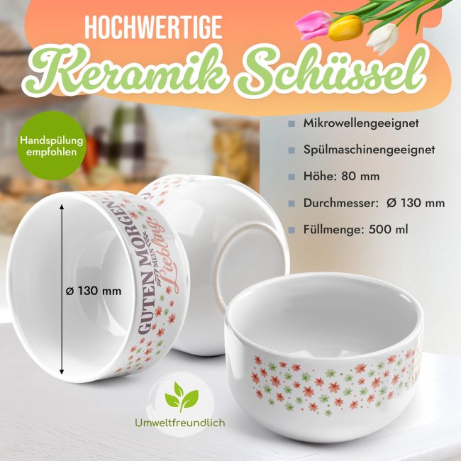 M&uuml;slischale - Guten Morgen mein Liebling - 500 ml