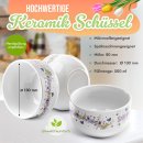 M&uuml;slischale - Schmetterlinge und Blumen - mit Name -...