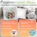 Flauschiges Kissen - Frohe Ostern - Osterkranz Eier - mit...