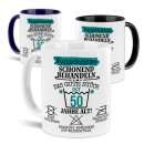 Personalisierte Tasse zum Geburtstag - Schonend behandeln...