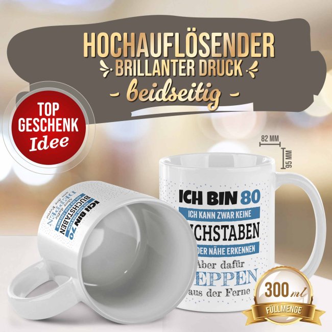 Tasse - Ich kann Deppen erkennen - mit Zahl