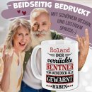 Personalisierte Tasse zur Rente - Verr&uuml;ckter Rentner...