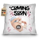 Personalisiertes Kissen zur Schwangerschaft -  Coming...