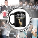 Schwarze Tasse mit Spruch - Err&auml;tst du das Tier? -...
