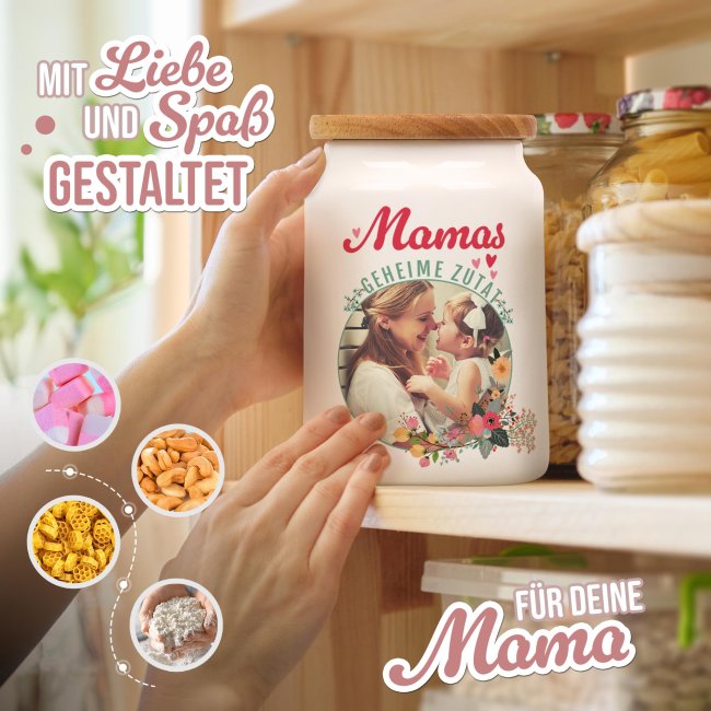 Aufbewahrungsdose - Mamas geheime Zutat - mit Foto