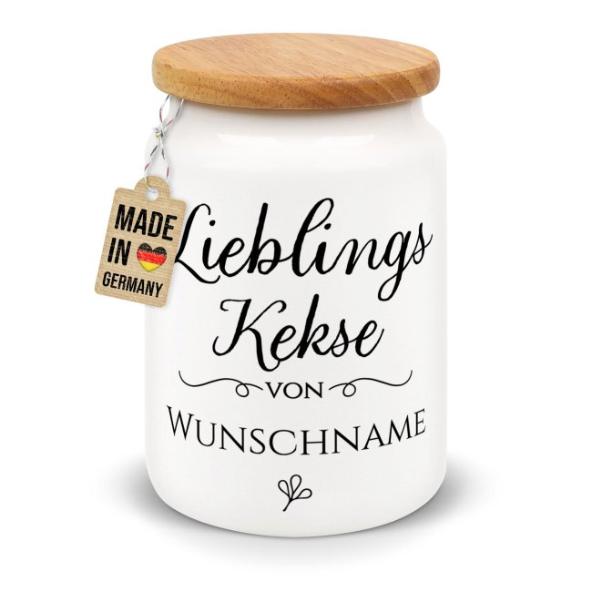 Keksdose personalisiert - Lieblings-Kekse - mit Name