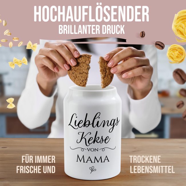 Keksdose personalisiert - Lieblings-Kekse - mit Name