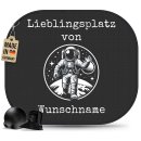 Auto-Sonnenschutz - Lieblingsplatz - Astronaut - mit Name