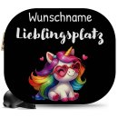 Auto-Sonnenschutz - Lieblingsplatz - Einhorn - mit Name