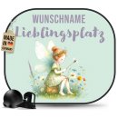Auto-Sonnenschutz - Lieblingsplatz - Kleine Fee - mit Name