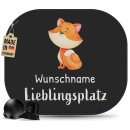 Auto-Sonnenschutz - Lieblingsplatz - Fuchs - mit Name