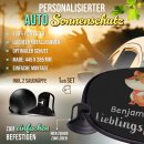Auto-Sonnenschutz - Lieblingsplatz - Fuchs - mit Name