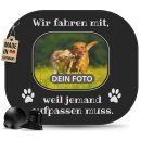 Auto-Sonnenschutz - Hunde - Wir fahren mit, weil jemand...