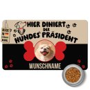 Napfunterlage f&uuml;r Hunde - mit Name &amp; Foto...