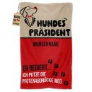 Pfotenhandtuch f&uuml;r Hunde - Er regiert &hellip; - mit...