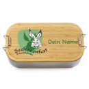 Bedruckte Brotdose mit Name - Seehasenfest Logo