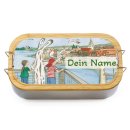Bedruckte Brotdose mit Name - Zeichnung zum Seehasenfest