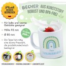Kunststoff-Tasse f&uuml;r Kinder - Regenbogen...