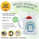 Kunststoff-Tasse f&uuml;r Kinder - Regenbogen Junge - mit...