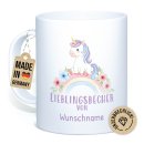 Kunststoff-Tasse f&uuml;r Kinder - Einhorn M&auml;dchen -...