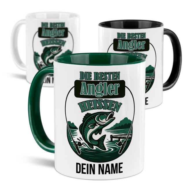 Tasse f&uuml;r Angler - Die besten Angler_mit Name