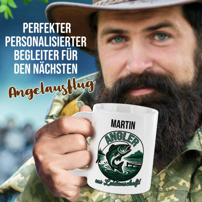 Tasse f&uuml;r Angler - Angler aus Leidenschaft_mit Name