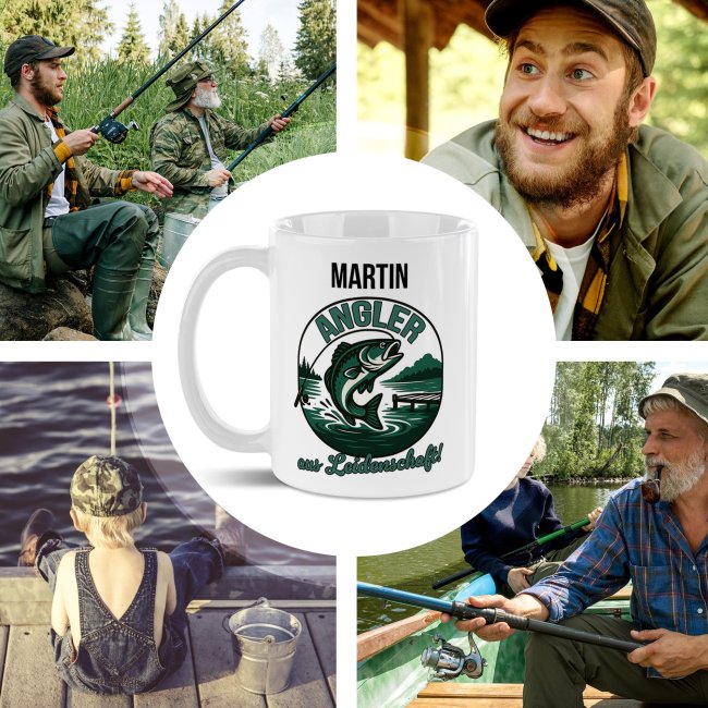 Tasse f&uuml;r Angler - Angler aus Leidenschaft_mit Name