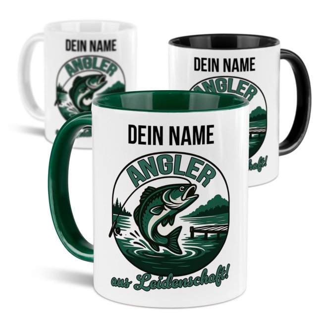 Tasse f&uuml;r Angler - Angler aus Leidenschaft_mit Name
