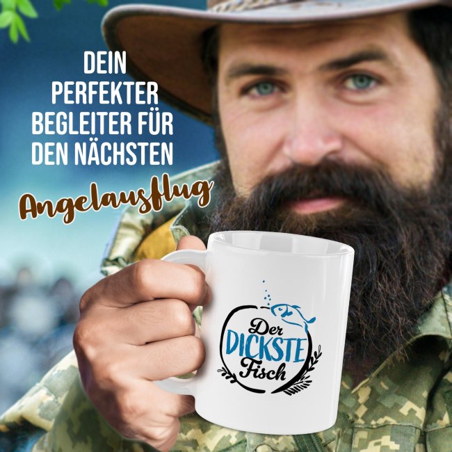 Tasse f&uuml;r Angler - Der dickste Fisch