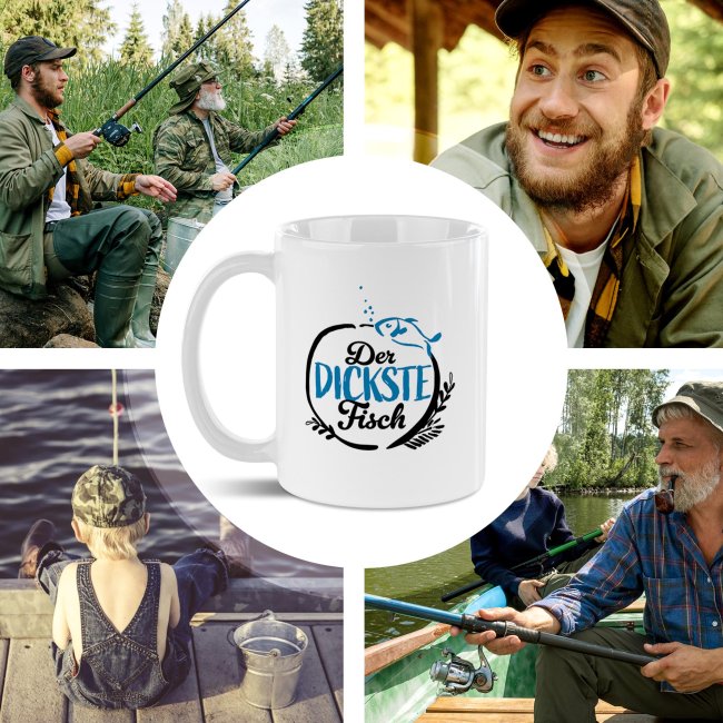 Tasse f&uuml;r Angler - Der dickste Fisch