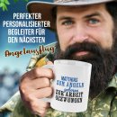Tasse f&uuml;r Angler - Zum Angeln geboren_mit Name