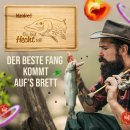 Gro&szlig;es Schneidebrett mit Gravur - Du bist Hecht...