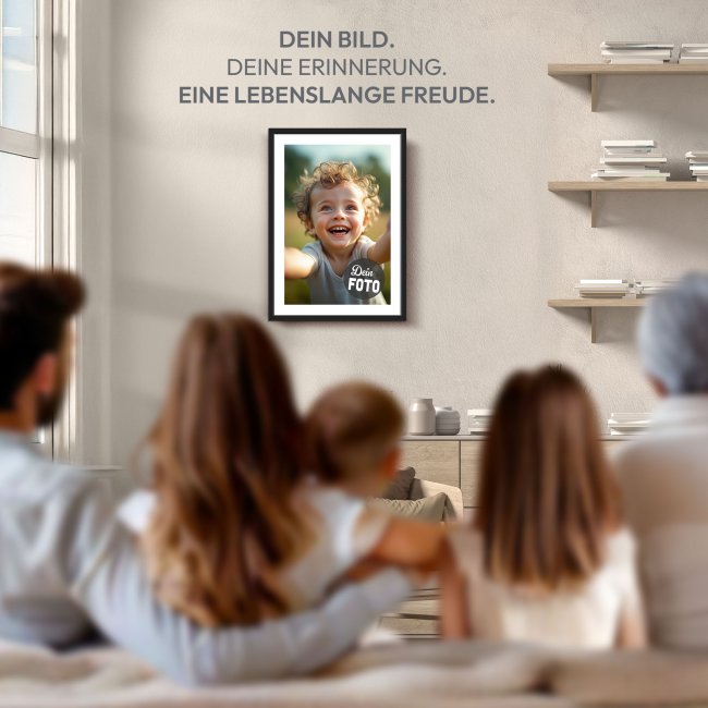 Fotodruck mit Foto &amp; Text selbst gestalten - Hochformat