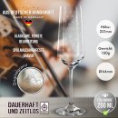 Sektglas mit Gravur - Noten Allover - mit Name