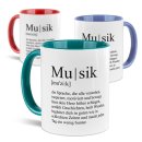 Musik-Tasse mit Spruch - Musikdefinition