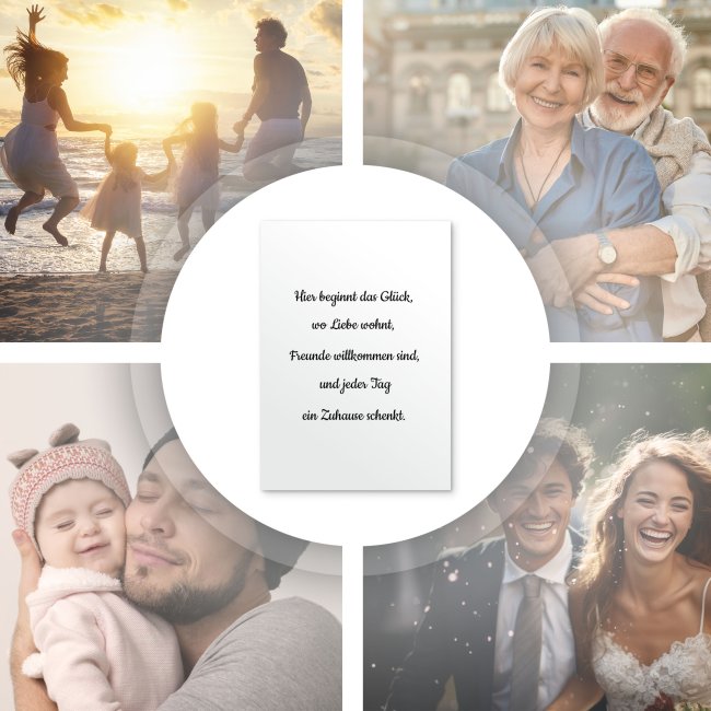 Poster mit 7 Zeilen Text selbst gestalten - 250 g/m&sup2; Fotopapier, A4 Hochformat