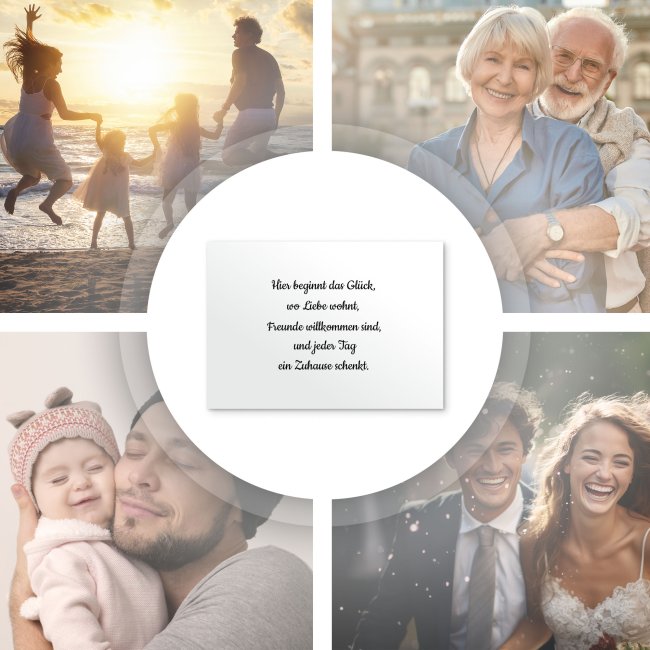 Poster mit 7 Zeilen Text selbst gestalten - 250 g/m&sup2; Fotopapier, A4 Querformat