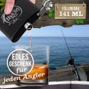 Flachmann mit Spruch Angler - Dickster Fisch - zwei...