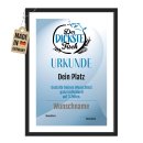 Fotodruck mit Bilderrahmen - Urkunde Kreis Angeln, mit...