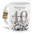Tasse zum 40. Geburtstag - Wonderful - Matt wei&szlig;