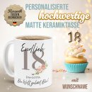 Tasse zum 18. Geburtstag - Die Welt geh&ouml;rt Dir -...