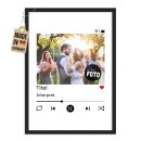 Fotodruck mit Bilderrahmen - Playlist - mit Bild &amp;...