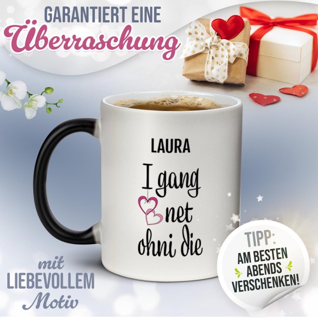 Magic Mug Zaubertasse - I gang net ohni die - mit Name