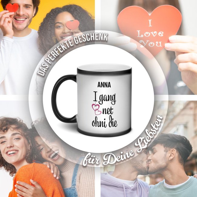 Magic Mug Zaubertasse - I gang net ohni die - mit Name